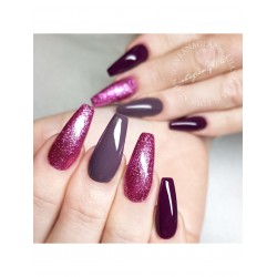 Glitter Gel Metallic Cerise