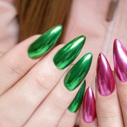 Καθρεφτης σκόνη εφέ πράσινη / Wow chrome green